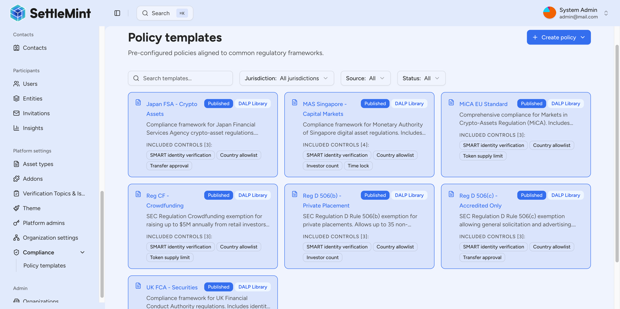Compliance Policy Templates