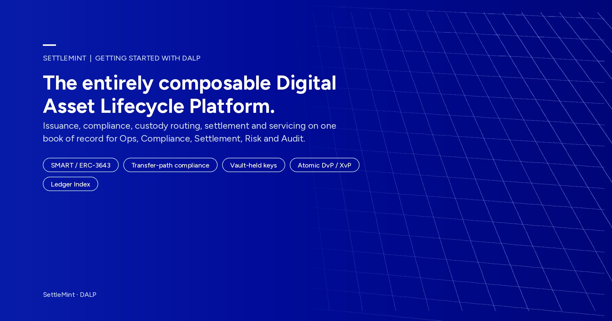 Digital Asset Lifecycle Platform versus enterprise blockchain stack: SettleMint DALP