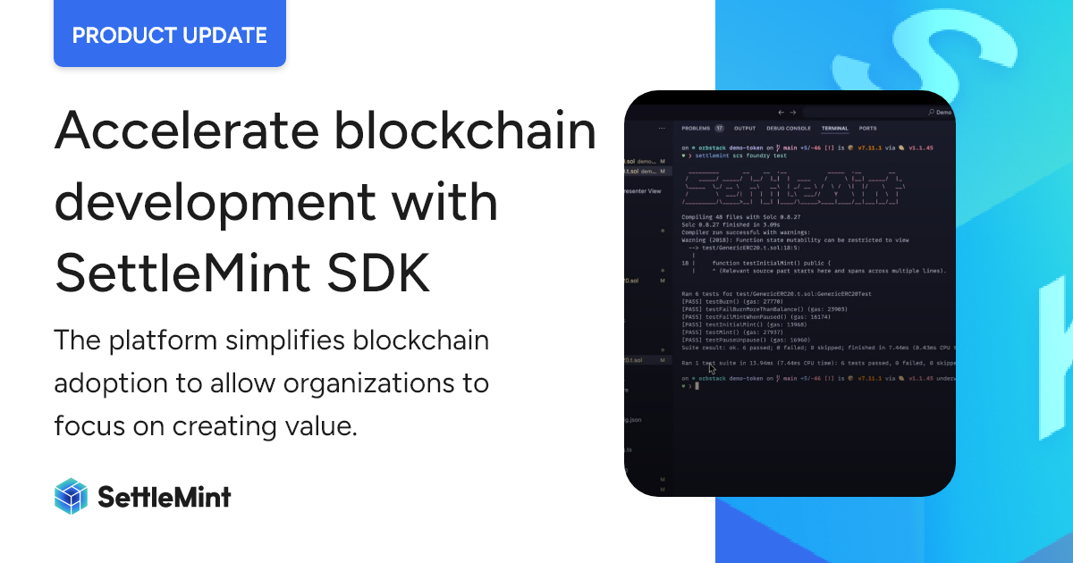 SettleMint SDK:&nbsp;The Essential Platform for Blockchain Development