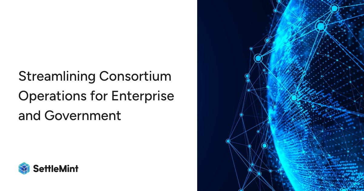 How SettleMint can Streamline Consortium Operations for Enterprise & Government