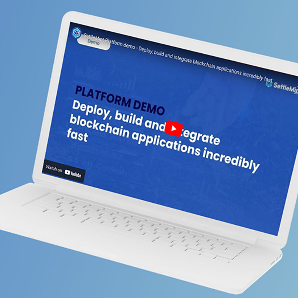SettleMint platform demo 