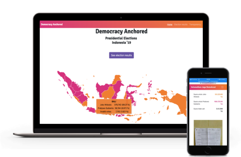 Indonesian elections blockchain
